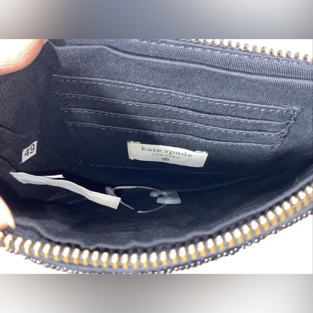 Kate Spade NY x Target CHAMPAGNE & FRENCH FRIES BLACK BEADED CLUTCH NEW NWT - Picture 6 of 6